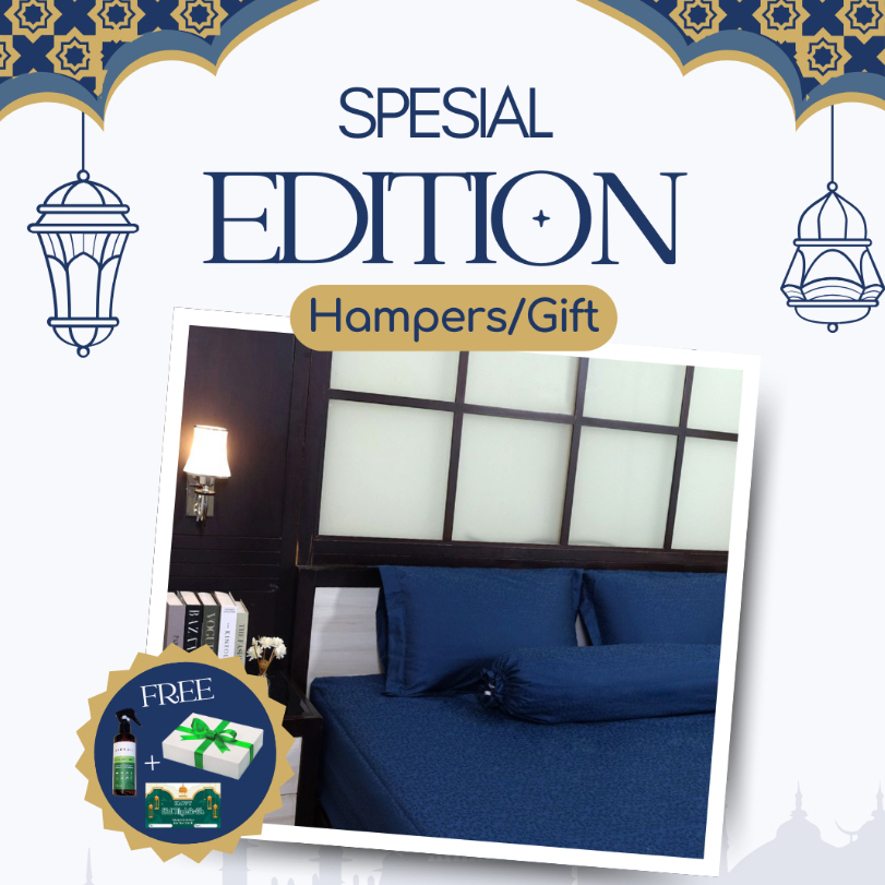 

[BED & BUTTER] Hampers Sprei Premium navy blue x aromele Melts Hopeful Hampers | Hadiah Gift Set Kado Parcel Souvenir