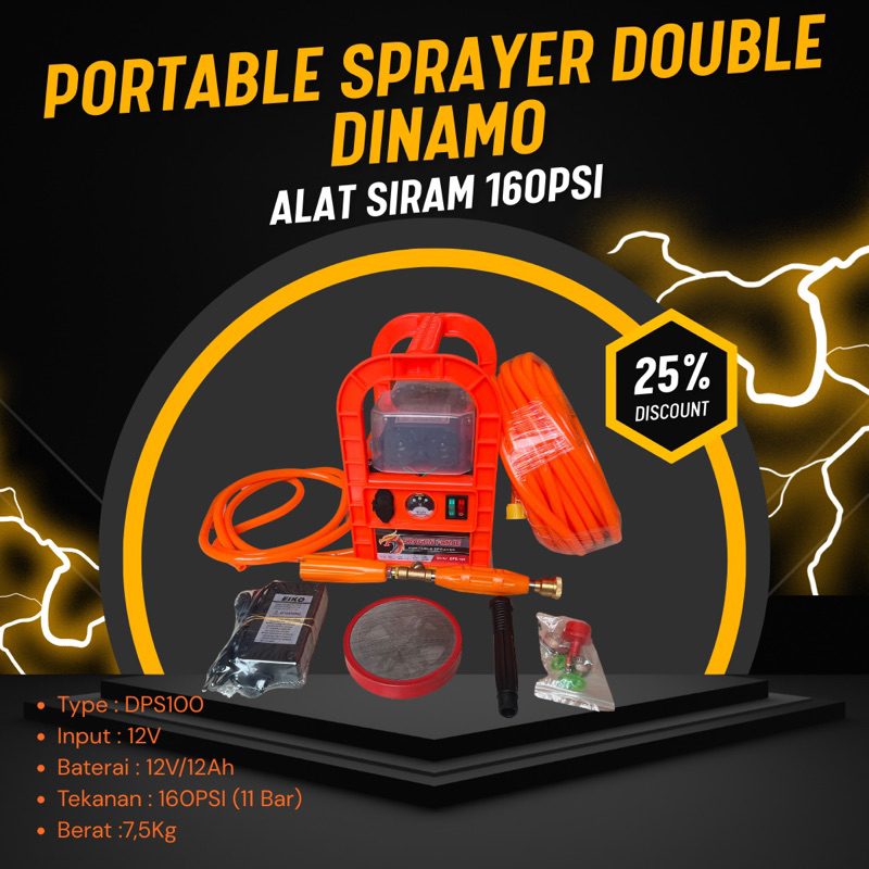 Portable sprayer sprayer aki alat siram perkebunan portable
