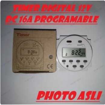 Programable Timer Switch Digital Timer 12V DC 16A AUTO ON/OFF Timer 12 V