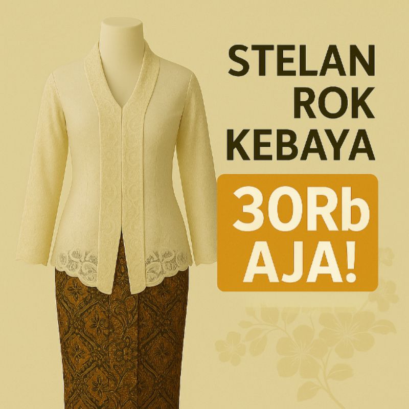 rok jarik bawahan kebaya modern pl