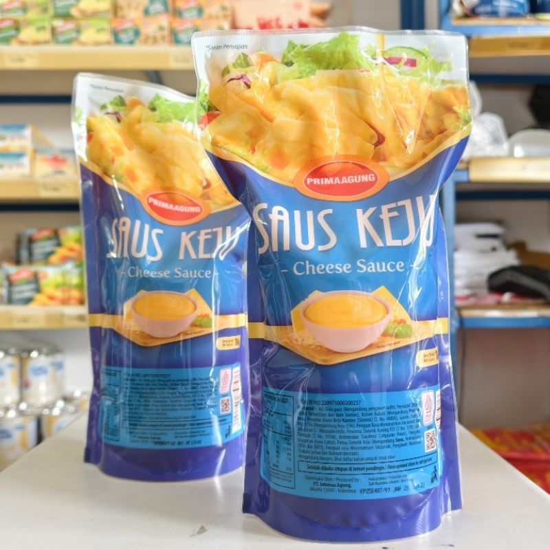 

Prima Saus Keju 1Kg / Cheese Sauce / Toping Keju Gurih Prima