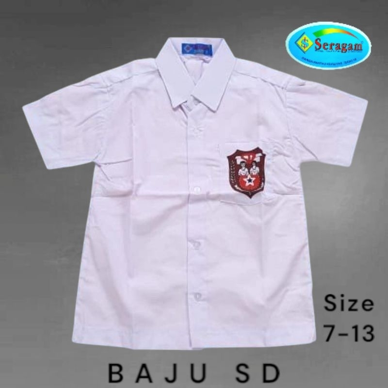 Seragam Baju Sekolah SD Katun Super Putih