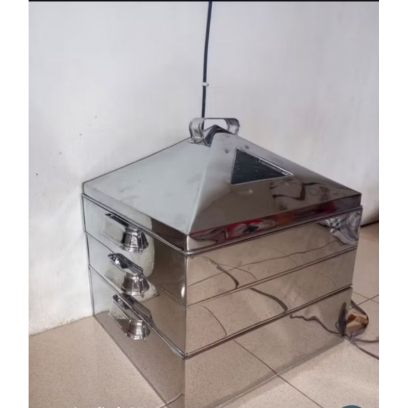 klakat dimsum 3 susun ukuran 35x35/kukusan