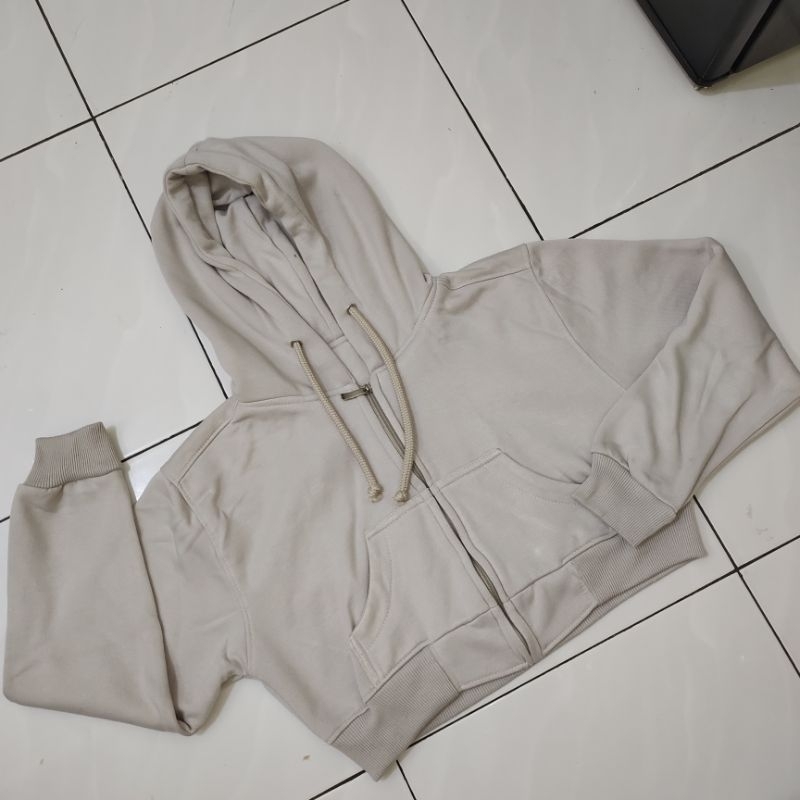 Preloved Hoodie crop Zipper by CIEVNO