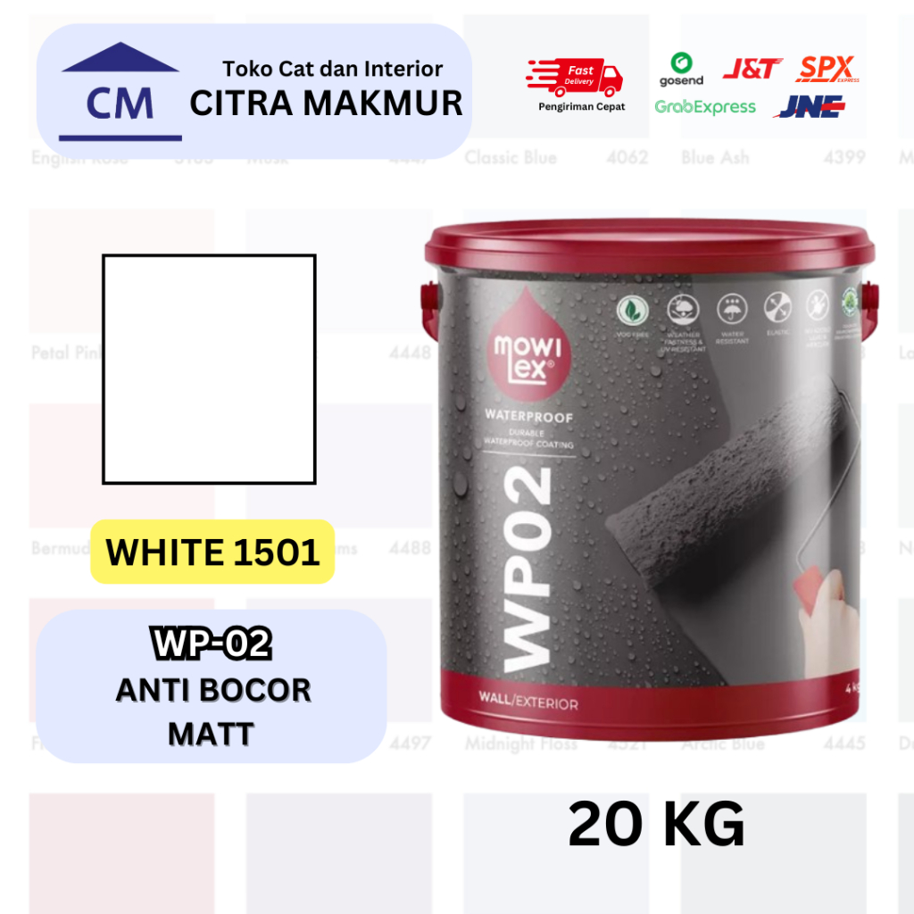 Mowilex Waterproof WP-02 WHITE W-1501 - 20 Kg