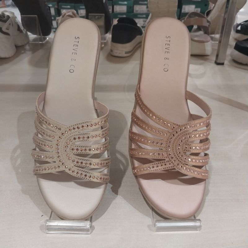 STEVE&CO❗️sandal wanita wedges pesta original