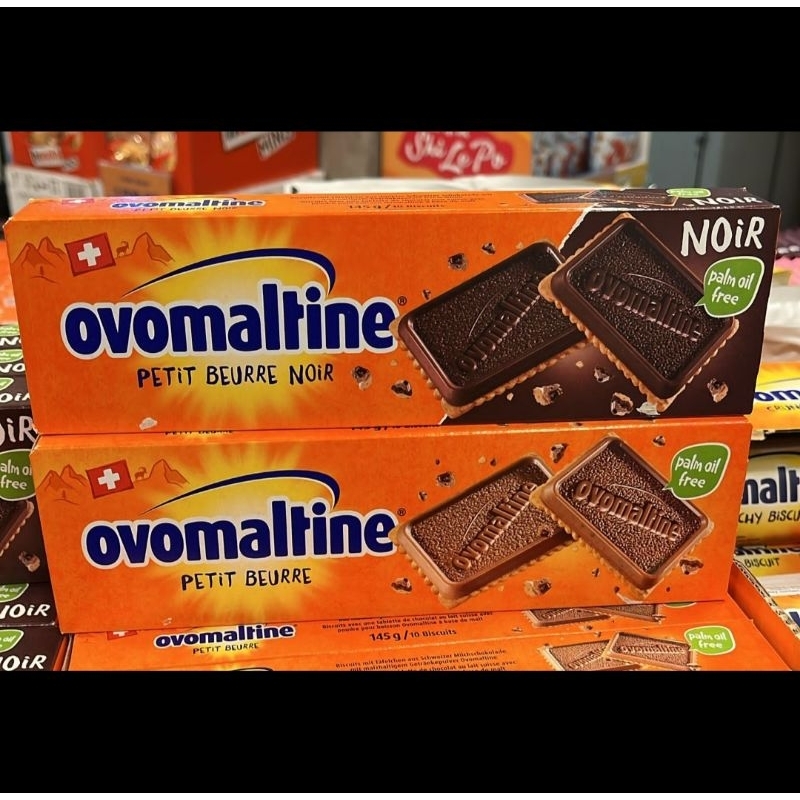 

OVOMALTINE PETIT BEURRE NOIR 145GRAM / ORIGINAL MILK PETIT BISCUIT CHOCOLATE