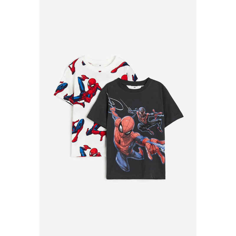 H&M 2-Pack Spiderman Printed T-Shirt