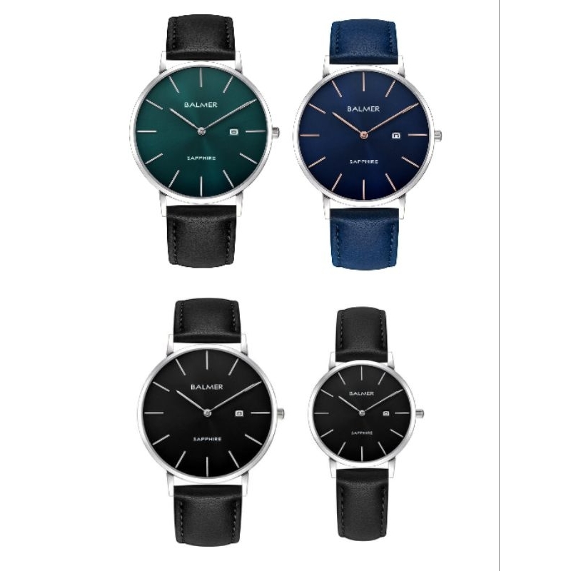 Jam Tangan Couple Balmer 8143 Sapphire Glass
