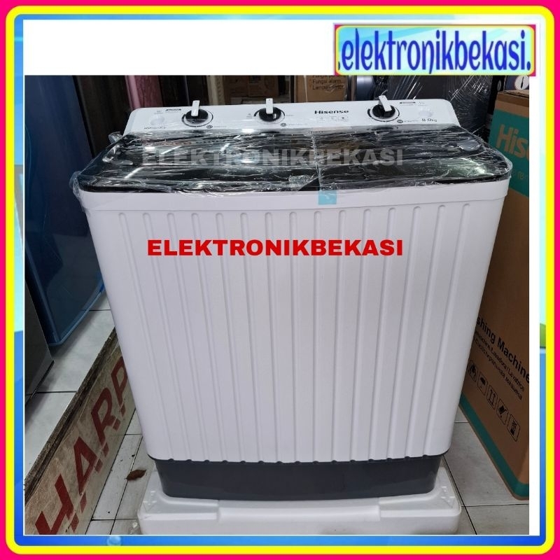 MESIN CUCI HISENSE WSHS 8013 UB / MESIN CUCI HISENSE 2 TABUNG 8KG / HISENSE WSHS 8013 UB