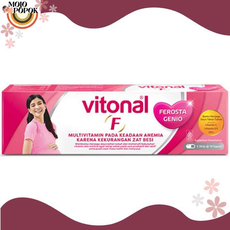 VITONAL F/Box | Multivitamin Penambah Zat Besi | Vitamin Ibu Hamil