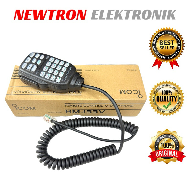 Mic HM133V Rig ICOM IC2300 IC2200 IC 2300 2200 IC-2300H 2200H IC2300H IC2200H V3500 HM-133V Ptt Extr