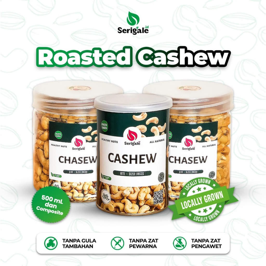 

PROMO SERIGALE ROASTED CASHEWS Kacang Mede Panggang Natural Rendah Kalori