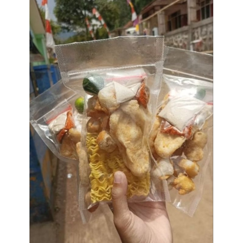 

toping baso Aci+mie instan mantap uhuy beli 5 free 1 bungkus