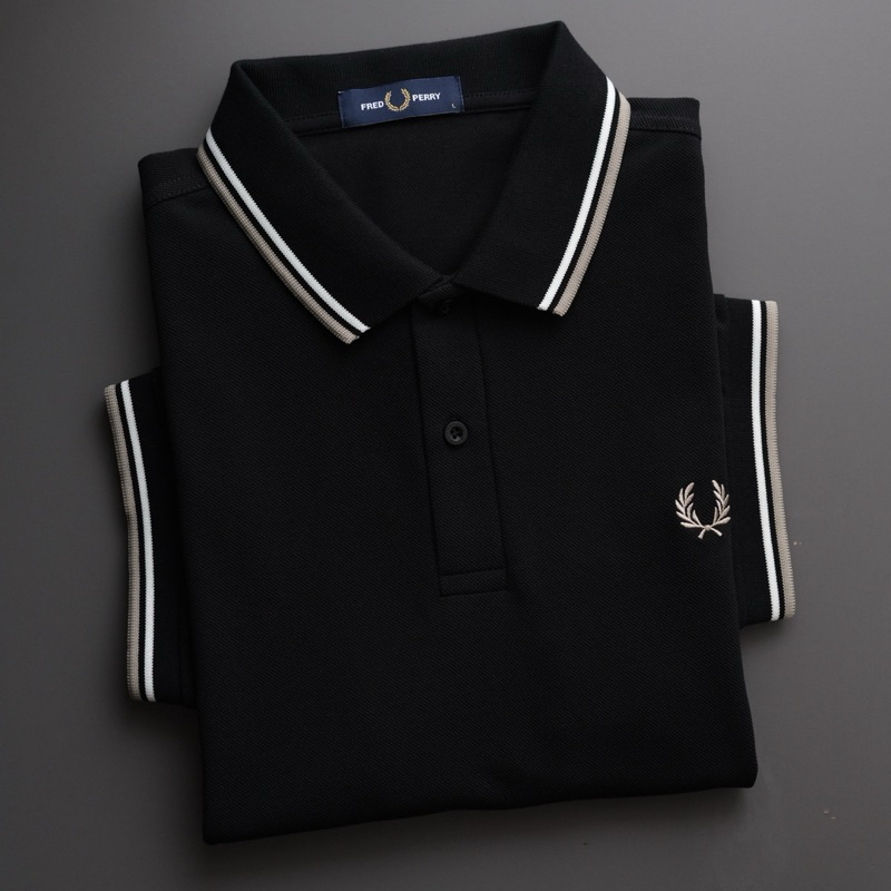 FP Fred Perry Kaos Polo Shirt Cowo Man Pria Original