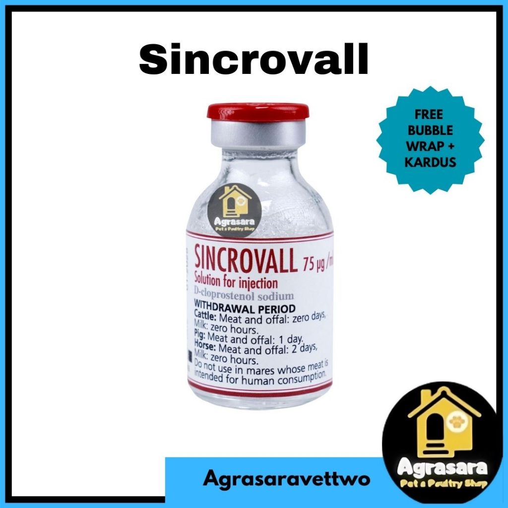 Sincrovall 20 Ml (Pgf 75mg) - Like Synchromate Lutalyse Lutaprost Juramate