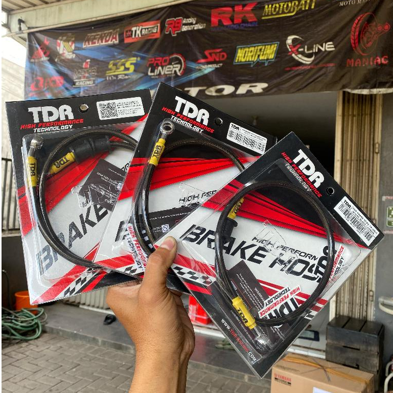 Selang Rem Depan TDR Carbon 90cm 75cm 60cm