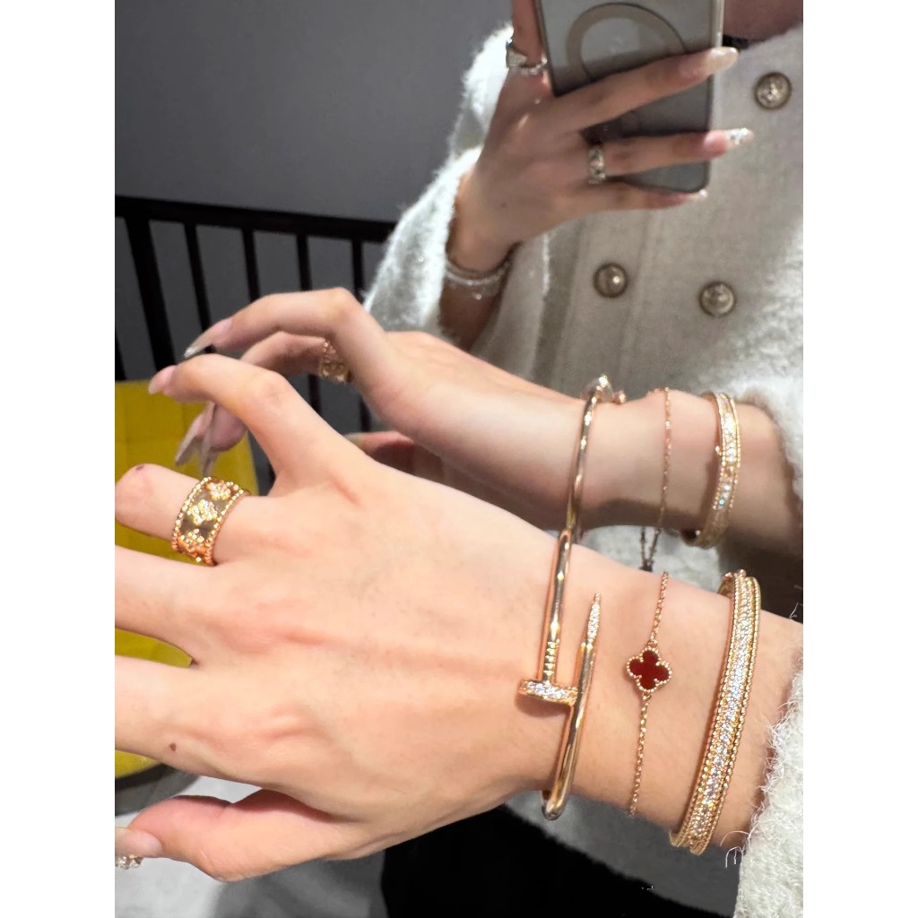 Gelang Emas Model Paku Kadar 375 8K & 750 17K