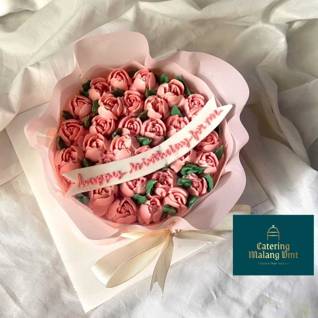

Kue Ulang Tahun / Wisuda / Anniversary Buket Bunga 2 Catering Malang DMT