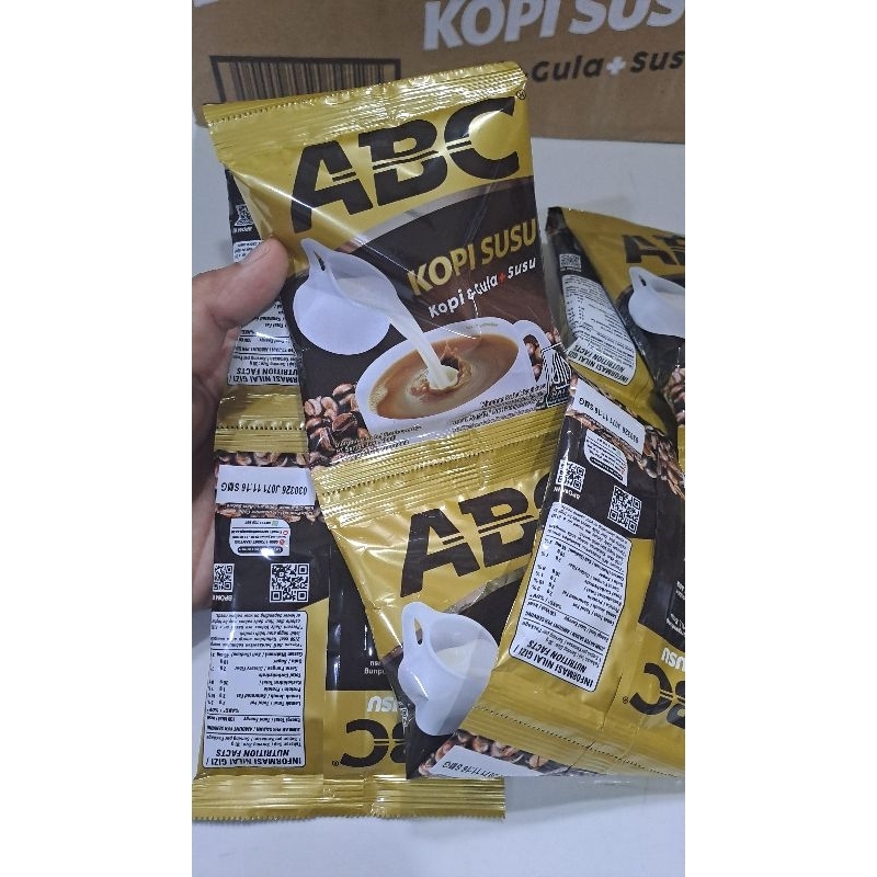 

[Ready Stock] Kopi ABC 30gr Susu+Gula 1 Renceng 10 Sachet