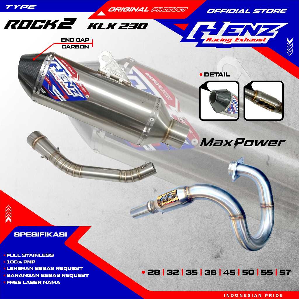 Knalpot klx230 Henz Racing Exhaust