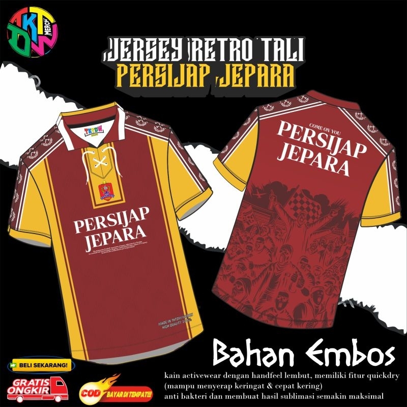 JERSEY SUPORTER ( PERSIJAP JEPARA ) RETRO TALI