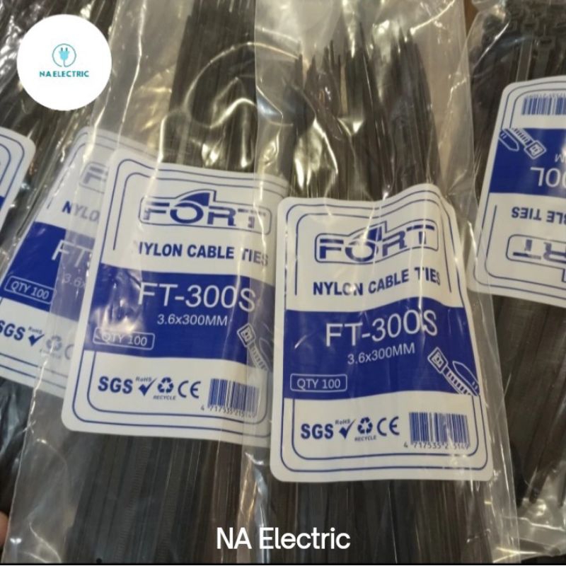 

Fort Cable Ties FT-300S 3.6mmx300 isi 100Pcs