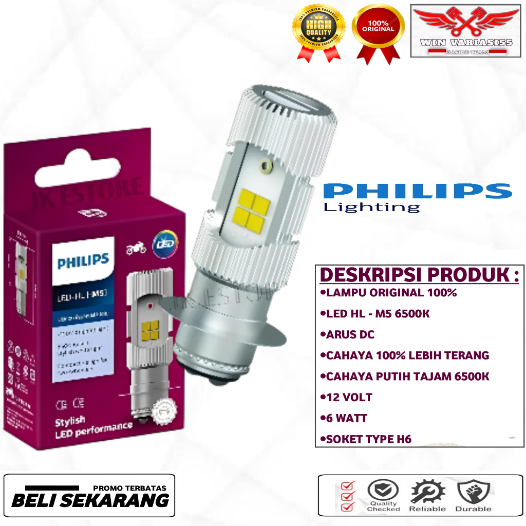 bohlam halogen philips original bohlam depan motor halogen philips universal