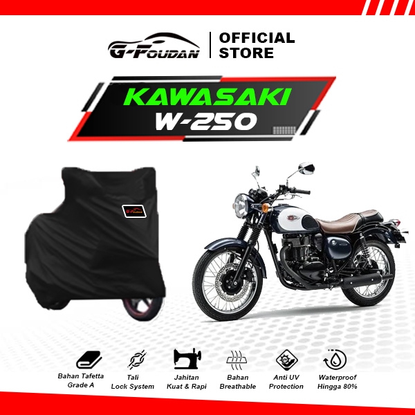 Cover Motor Kawasaki W250 All Type / Sarung Motor Kawasaki W-250 / Selimut Motor Kawasaki W250
