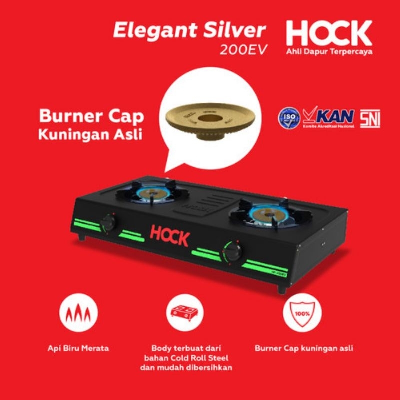 HOCK HP 200EV Kompor gas  2 tungku