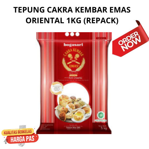 

TEPUNG CAKRA KEMBAR EMAS BOGASARI PREMIUM ORIENTAL 5 KG UTK ROTI HALAL