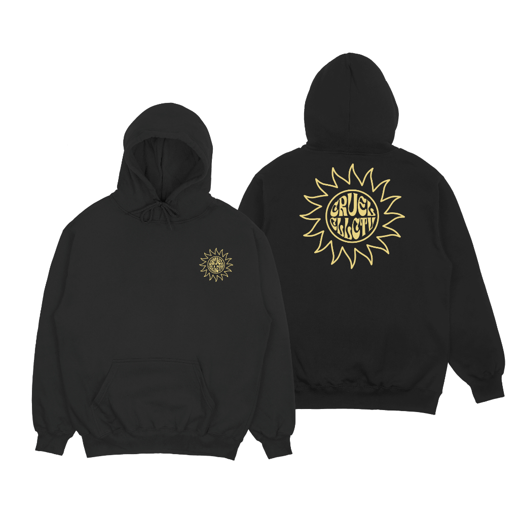 Cruel Sweater Hoodie Psychedelic Sun Black