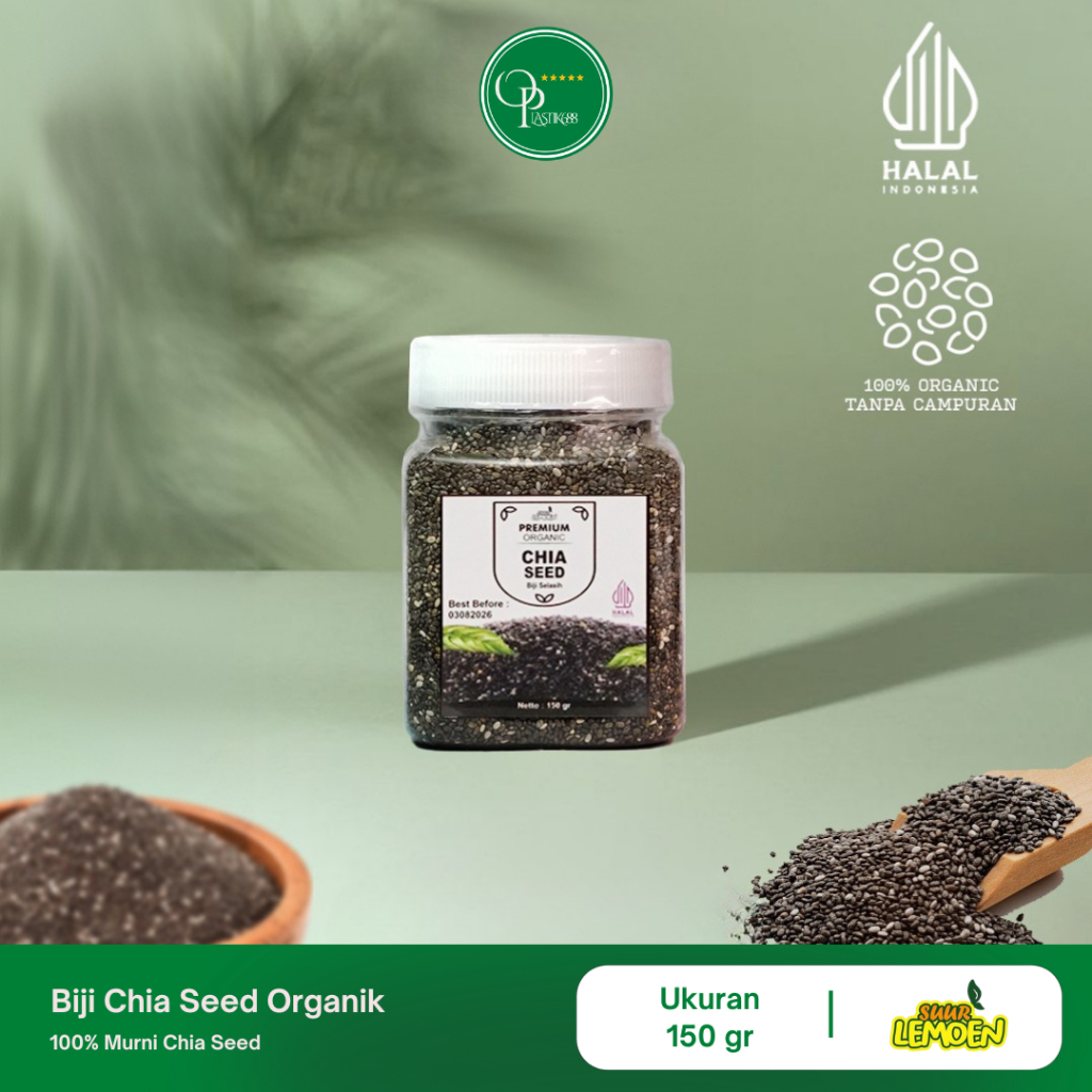 

Biji Chia Seed Organik 70gr 150gr 250gr 500gr by Suur Lemoen