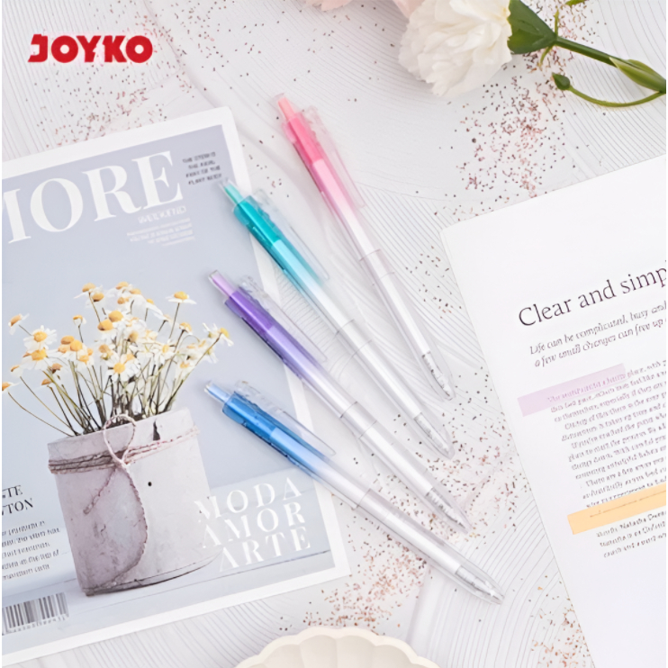 

Gel Pen Pulpen Pena Joyko GP-404 0.5 mm (1 PCS) - Bolpen Pulpen Gel Hitam 0.5 mm