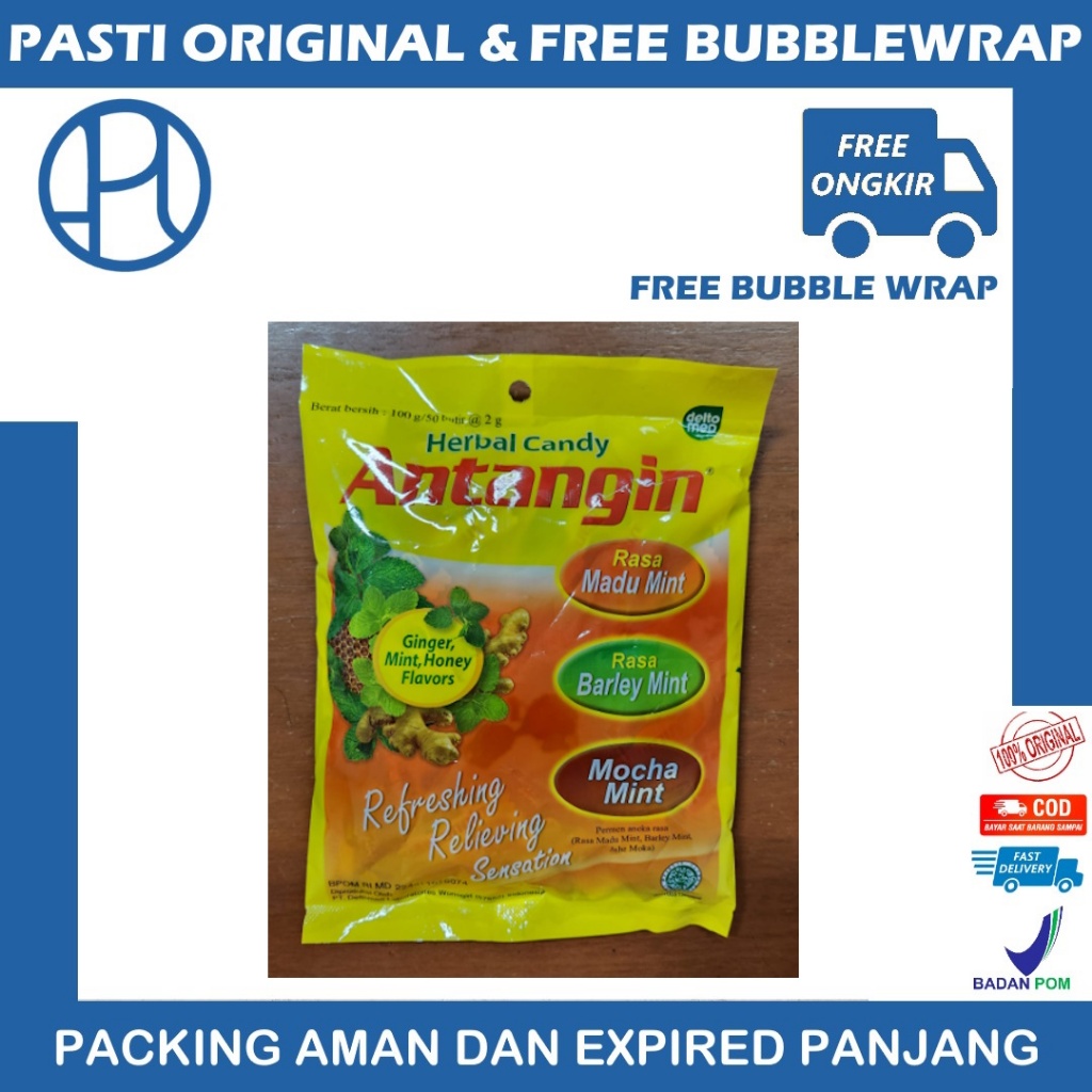 

ANTANGIN PERMEN HERBAL PELEGA TENGGOROKAN PER ZAK ISI 50 BUTIR