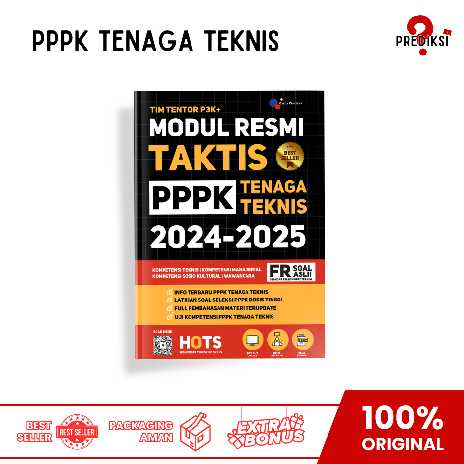 BUKU PPPK TENAGA TEKNIS / MODUL RESMI TAKTIS PPPK TENAGA TEKNIS 2024-2025 / PPPK TEKNIS / PPPK TERBA