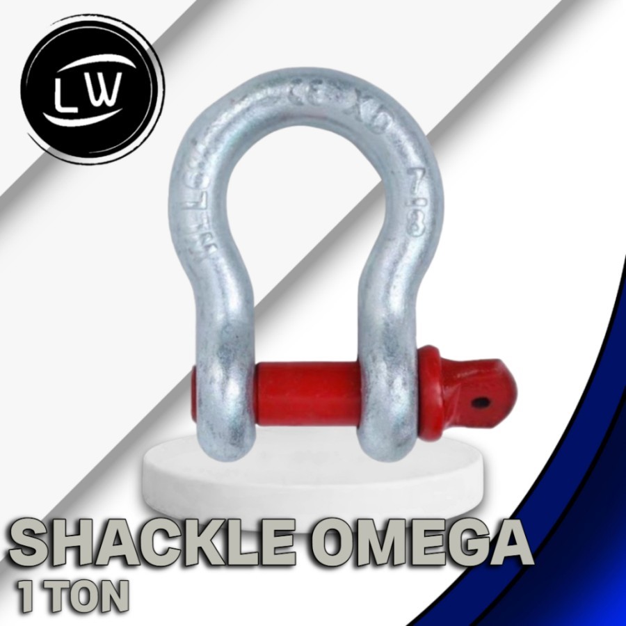 BOW SHACKLE OMEGA 1 TON IMPORT