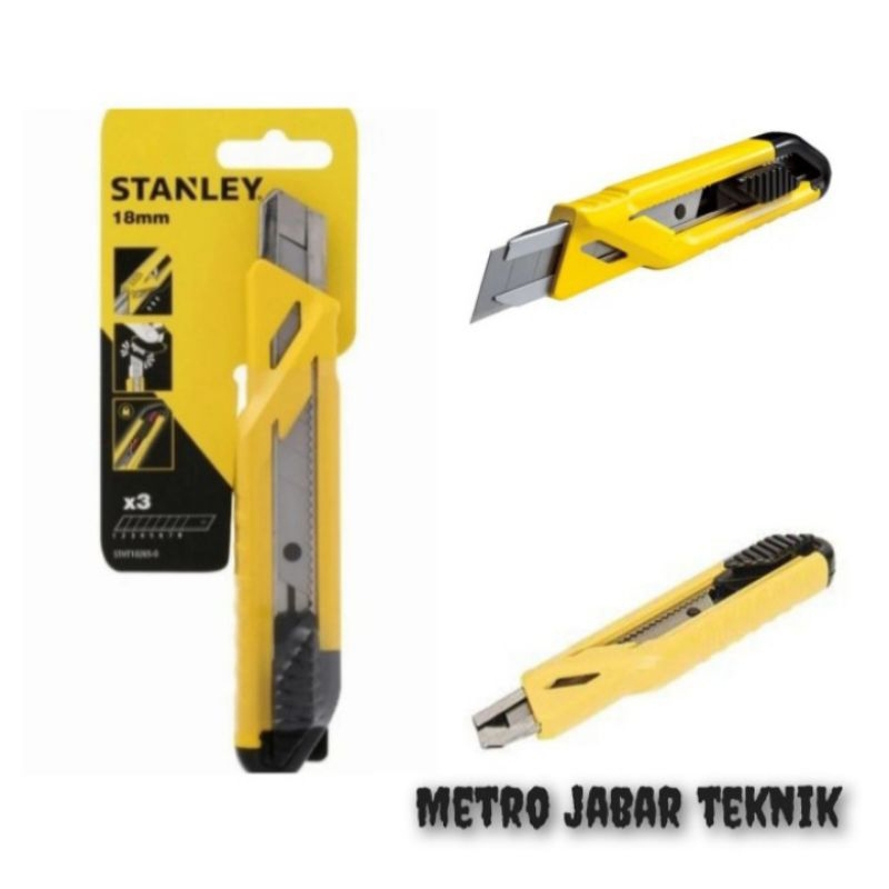 

Cutter Stanley ukuran: 18mm STHT10265-8 ABS Auto Lock Snap-Off Knife original