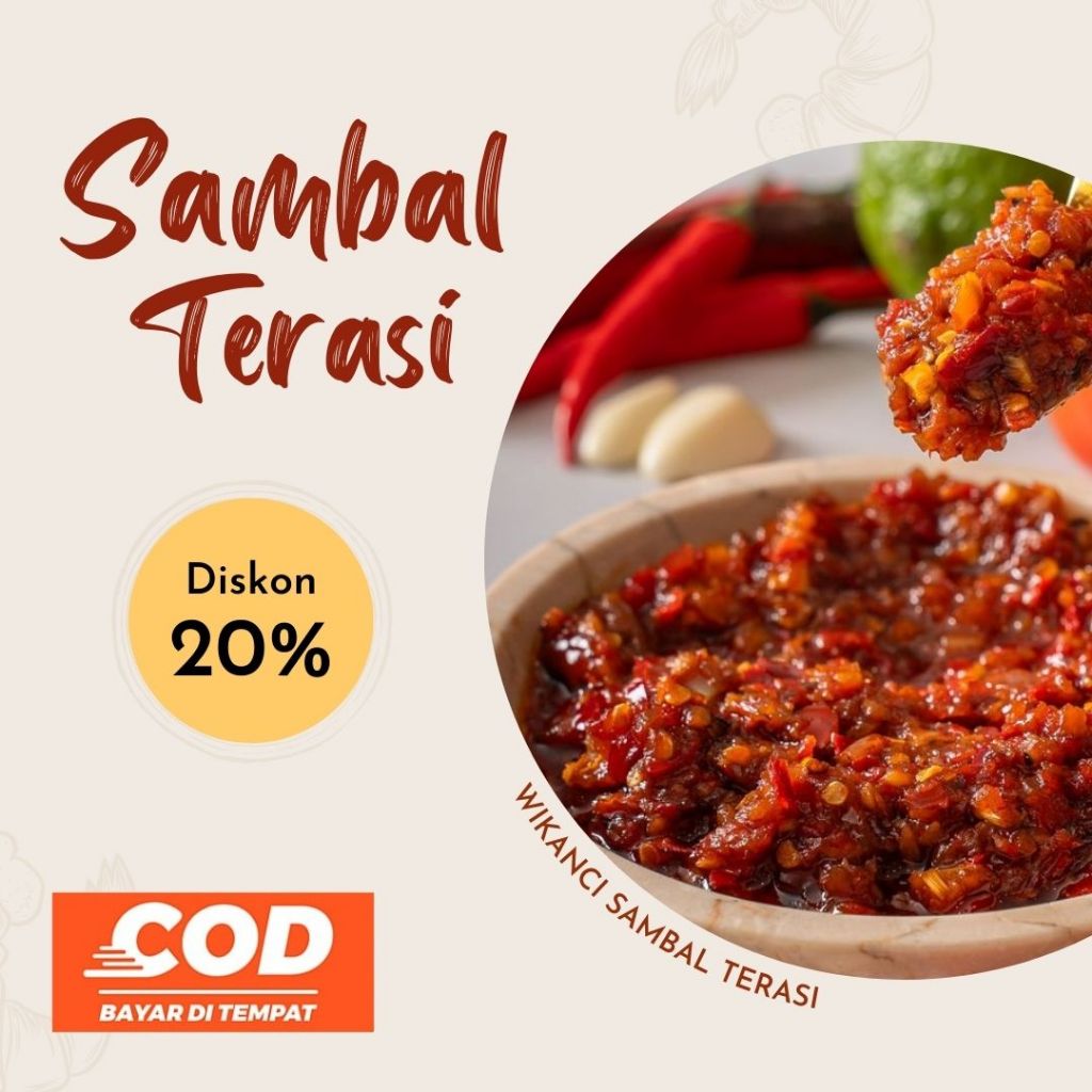 

Wikanci Sambal Terasi Isi 150gr