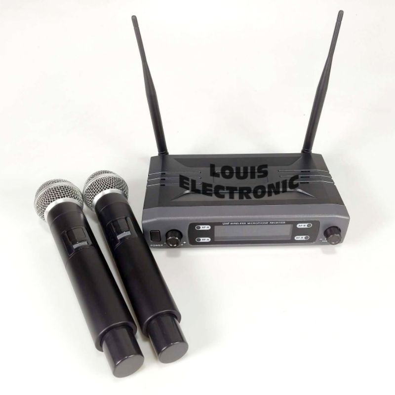 Mic Microphone Wireless 2 Mic Handheld