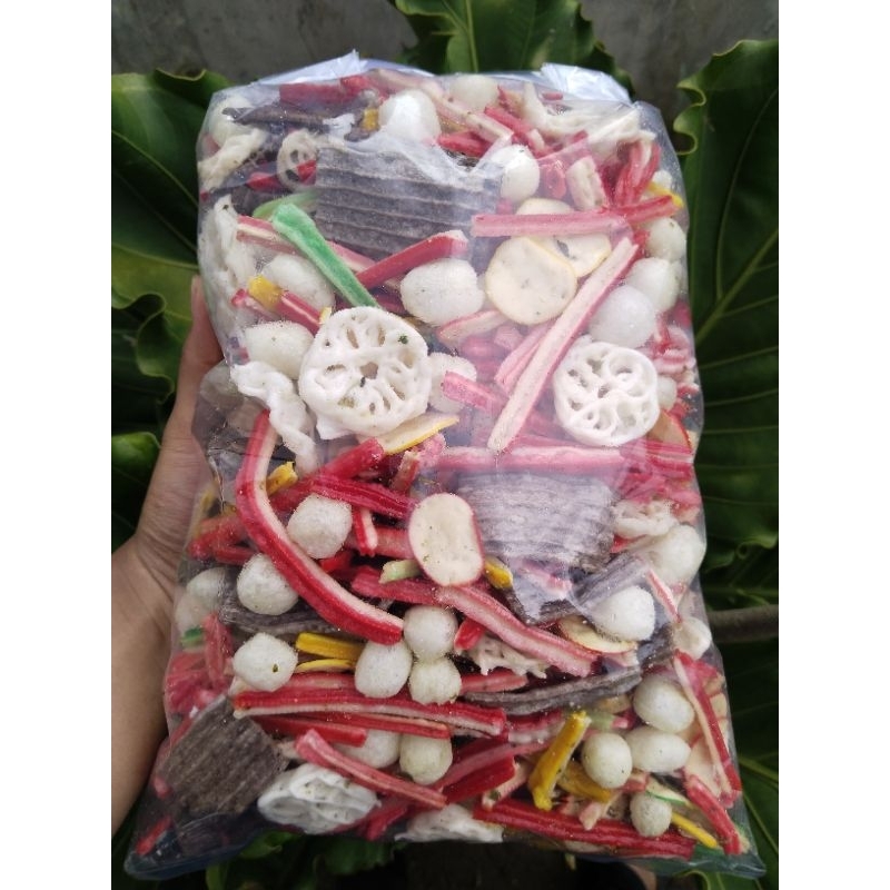 

kurupuk campur mix original daun jeruk 250gram