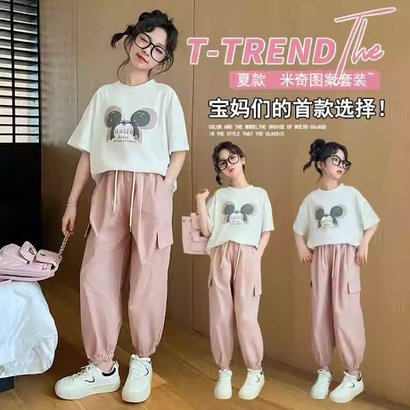 Setelan Baju Anak Perempuan/Setelan Baju Anak Cewek/Setelan Baju Anak Import/Baju Anak Setelan Jogge