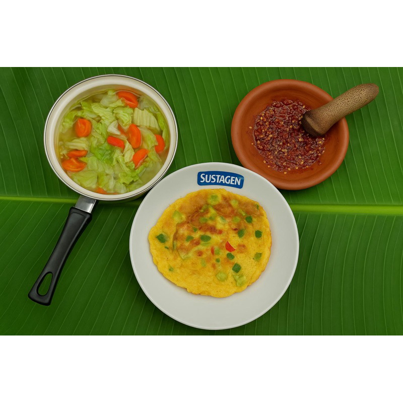 

SAYUR SOP, TELUR DADAR, SAMBEL KECAP