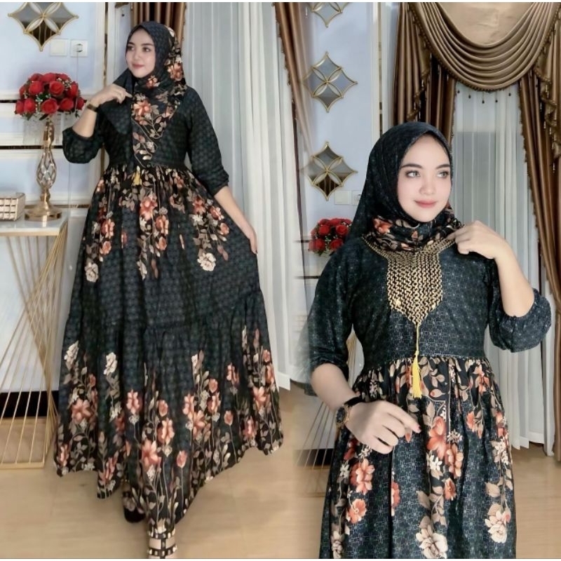 gamis Naura set hijab terbaru