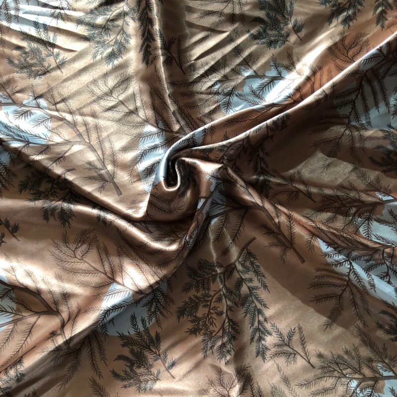 kain satin silk motif - kain satin silk motif bunga - kain satin silk motif luxury - kain satin silk