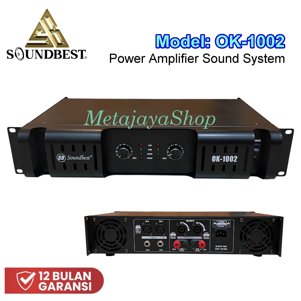 Power Amplifier Soundbest OK-1002 & OK-1001 power soundbest ok1002 , ok1001
