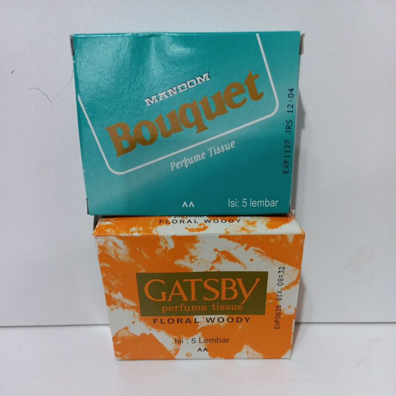 MANDOM GATSBY TISU WANGI SACHET (isi 5)