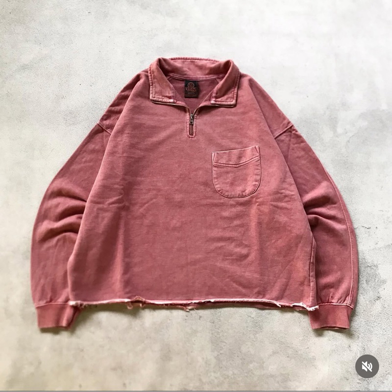 Boxyfit Outer Half Zipper Washed FrizmWork