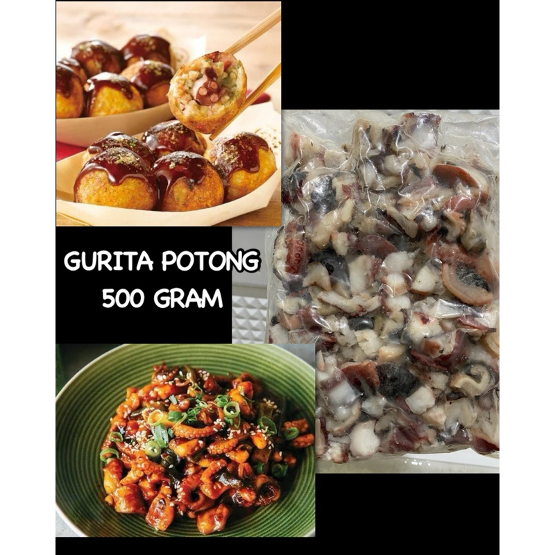 

GURITA POTONG 500 GRAM/POTONGAN DAGING GURITA TOPING TAKOYAKI