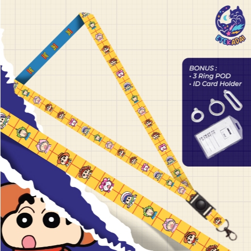 

Lanyard Id Card Pod Toy Story Crayon Shinchan